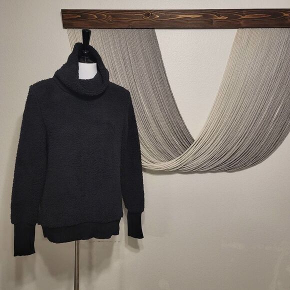 Athleta Fleece Cowl Neck Pullover Sz XS - Picture 2 of 4